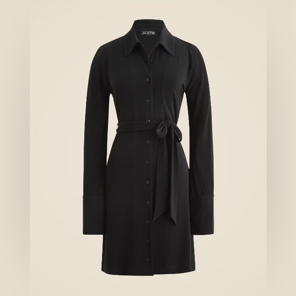 J.Crew Mini shirt-dress in matte jersey CN609 - Picture 3 of 10
